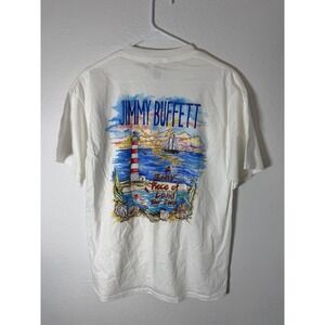 Jimmy Buffett A Salty Piece Of Land Tour 2005 White Concert T-shirt Large